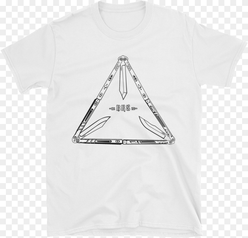 Triforce Balisong Tee Triforce, Clothing, T-shirt, Triangle PNG