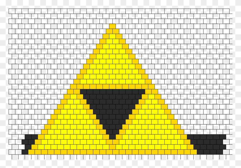 931x630 Triforce Kandi Bikini Bead Pattern Треугольник, Здание, Архитектура, Пирамида Png Скачать