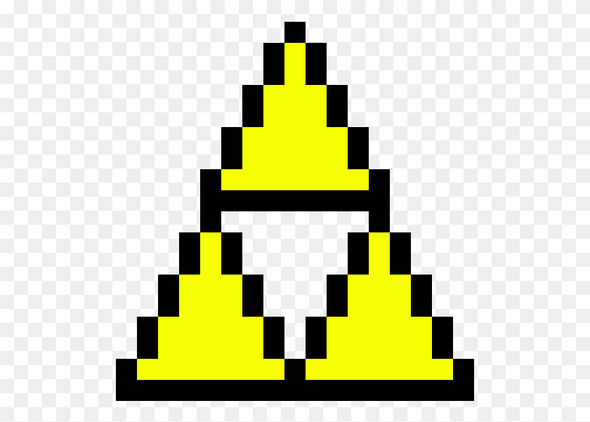 511x541 Triforce Pixel Art Zelda Triforce, First Aid, Symbol HD PNG Download