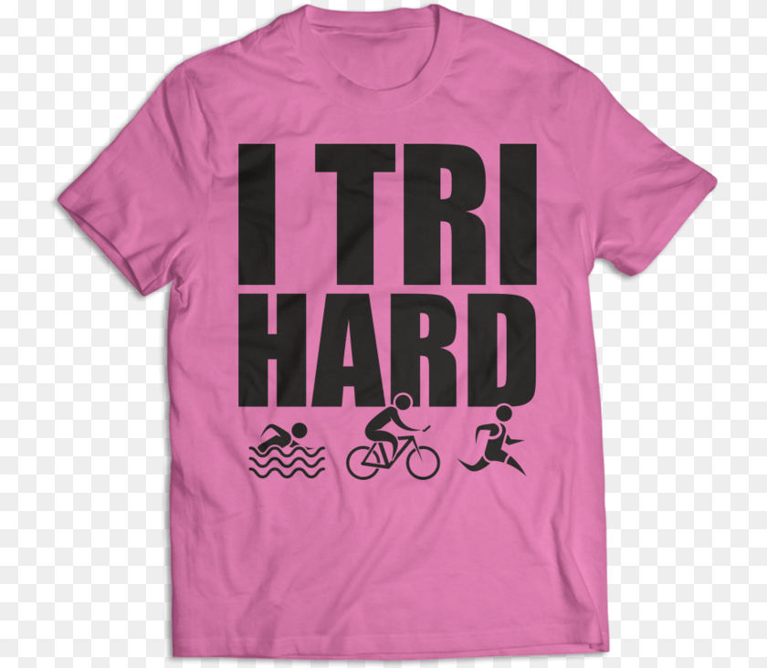 Trihard Active Shirt, Clothing, T-shirt, Machine, Wheel PNG