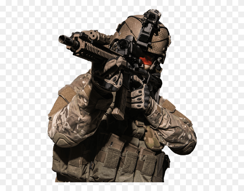 516x600 Trijicon Soldier, Person, Human, Military HD PNG Download