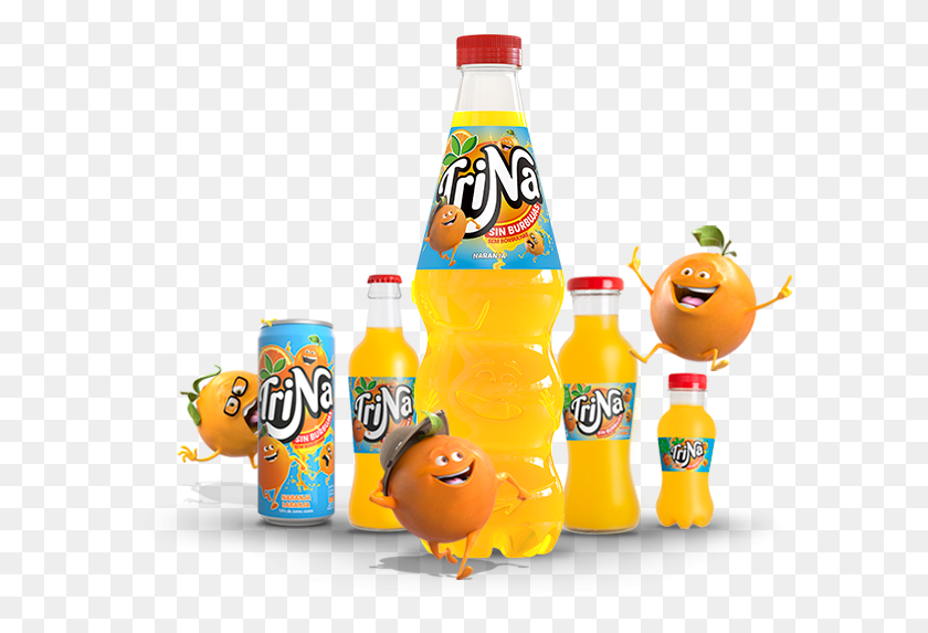 594x513 Descargar Png Trina Naranja Trinaranjus De Naranja, Bebida, Botella Hd Png
