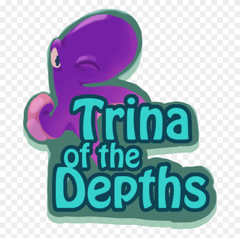679x774 Descargar Png Trina Of The Depths Diseño Gráfico, Texto, Púrpura, Gráficos Hd Png
