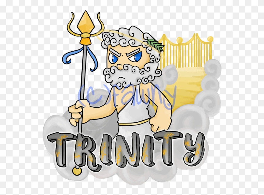 572x563 Trinity Cr Cartoon, Emblema, Símbolo, Trident Hd Png