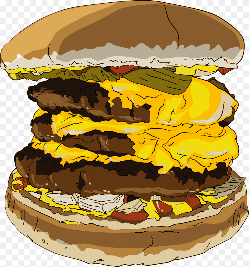 1788x1920 Triple Cheeseburger Clipart, Birthday Cake, Burger, Cake, Cream Sticker PNG
