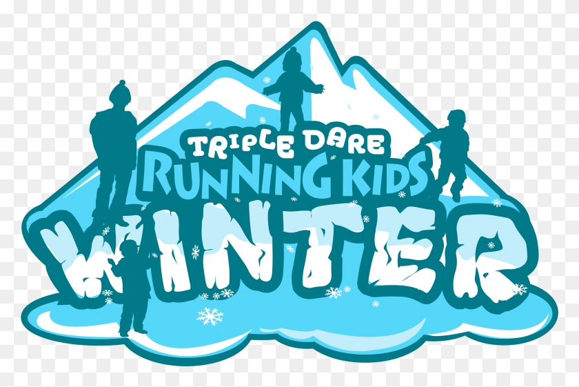 2431x1563 Triple Dare Running Kids Race Winter, Человек, Человек, Текст Hd Png Скачать