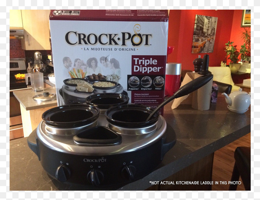 801x601 Triple Mini Crock Pot Crock, Cooker, Appliance, Cooktop HD PNG Download