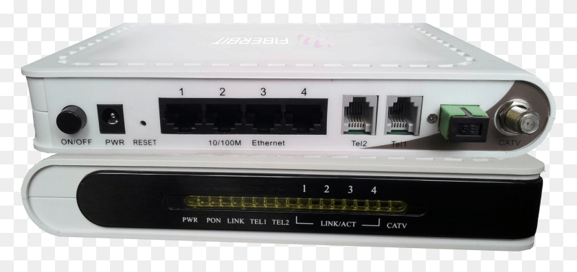 2159x935 Triple Play Onu For Ftth 4 Ethernet 2 Voice Fxs And Radio Receiver, Electronics, Hardware, Router HD PNG Download