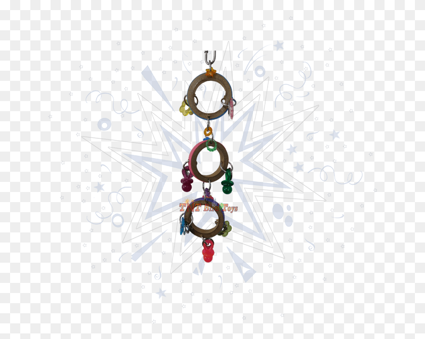 651x611 Triple Tambourine Christmas Ornament, Graphics, Floral Design HD PNG Download