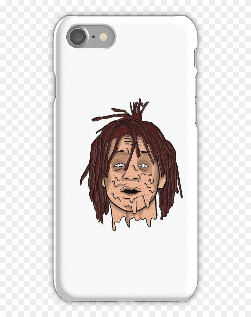 527x1001 Trippie Redd Grime Artwork Iphone 7 Snap Case Iphone, Person, Face HD PNG Download