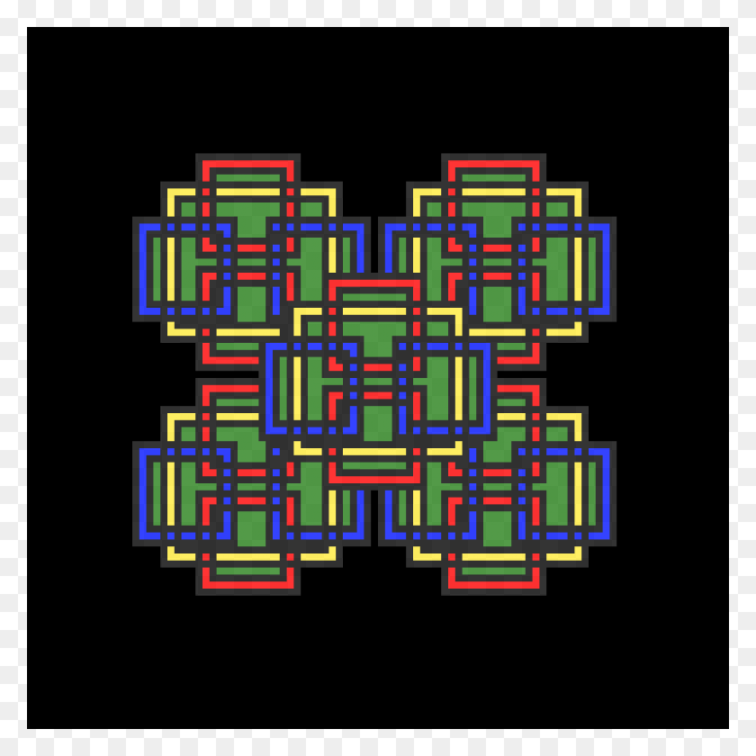 1200x1200 Trippy Pixel Art Thingie, Pac Man HD PNG Download