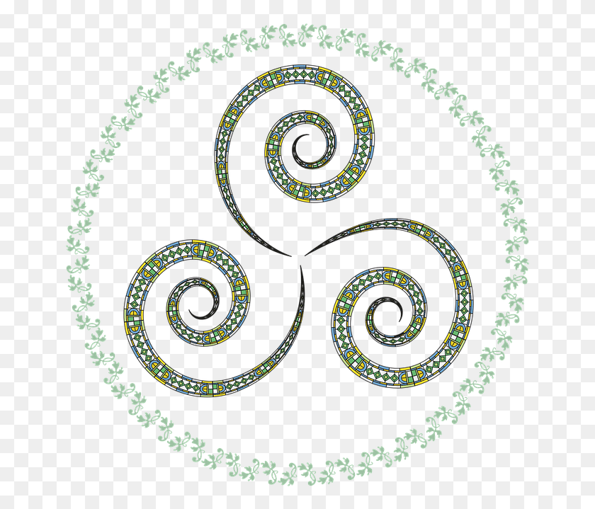 659x659 Triskell Symbol Celtic Logo Triskele Folk Triskelion, Pattern, Ornament, Fractal HD PNG Download