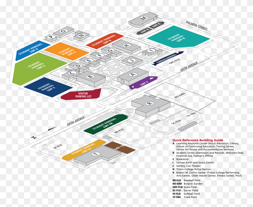2905x2344 Triton College Campus Map, Flyer, Poster, Paper HD PNG Download