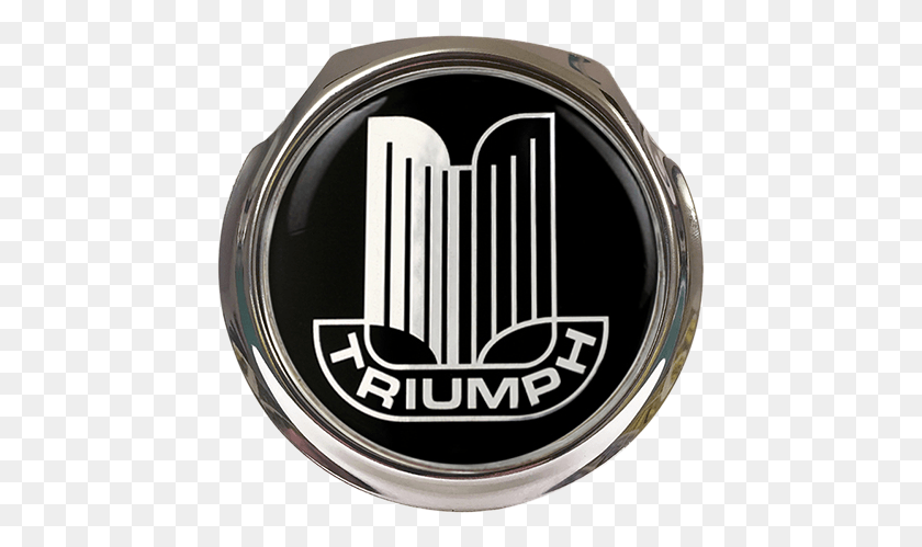 447x439 Descargar Png Triumph Standard Grille Logo Car Grille Badge Con Triumph Spitfire Logo, Símbolo, Marca Registrada, Actividades De Ocio Hd Png