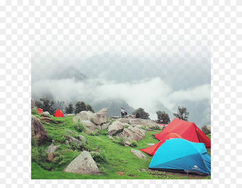 625x594 Triund Mcleod Ganj Dussehra Camping, Person, Human, Tent HD PNG Download