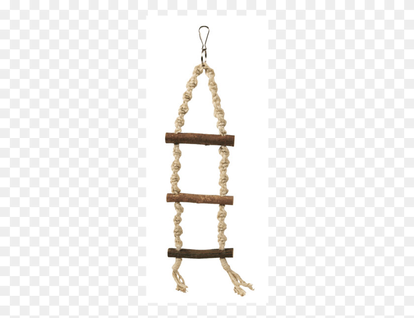 250x585 Trixie Natwood Rope Ladder 3 Rungs Primary Rebrik Pre Macky, Wood, Stand, Shop HD PNG Download