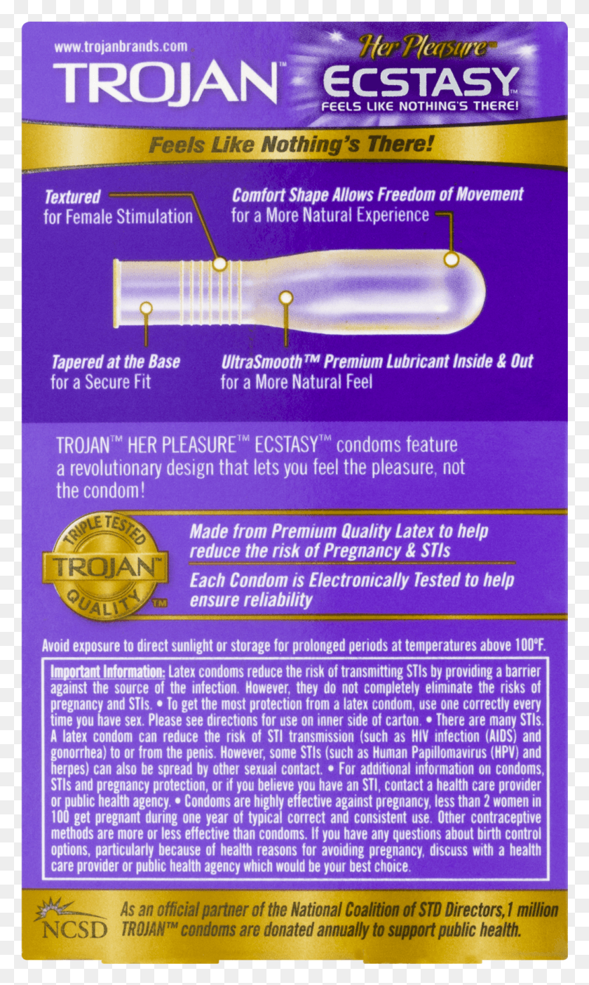 1046x1801 Trojan Her Pleasure Ecstacy Lubricated Latex Condoms Trojan The Edge Condoms, Poster, Advertisement, Flyer HD PNG Download