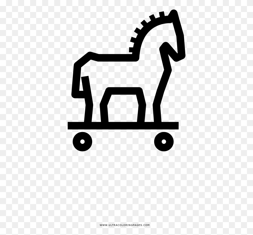 393x723 Раскраска Троянский Конь, Серый, Мир Варкрафта Png Скачать