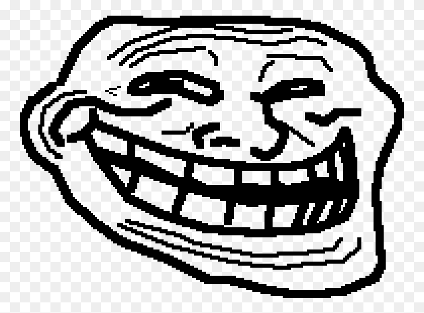 Troll Face Troll Pixel Art, Gray, World Of Warcraft HD PNG Download ...