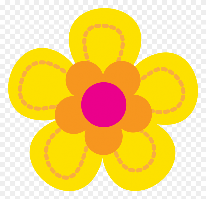 894x863 Descargar Png Troll Clipart Flower Tagetes Patula, Graphics, Diseño Floral Hd Png
