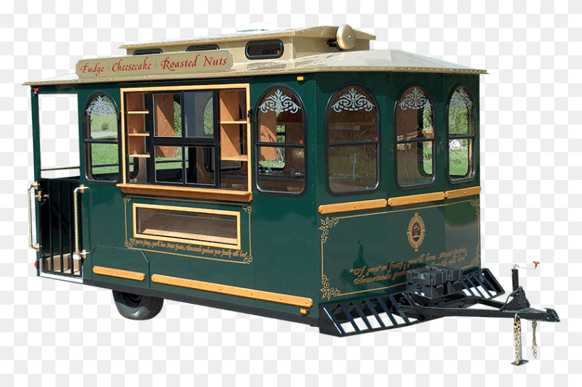 821x526 Trolley Treats Main Passenger Car, Transportation, Vehicle, Cable Car HD PNG Download