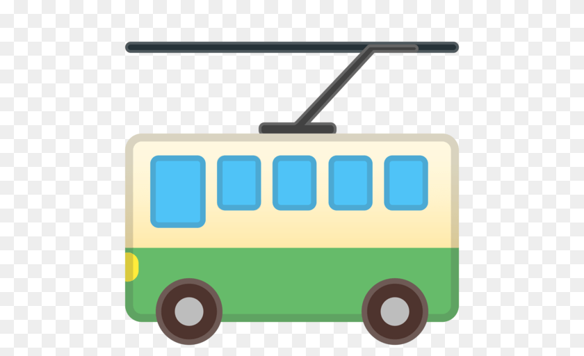 512x512 Trolleybus, Bus, Transportation, Vehicle, Minibus Transparent PNG