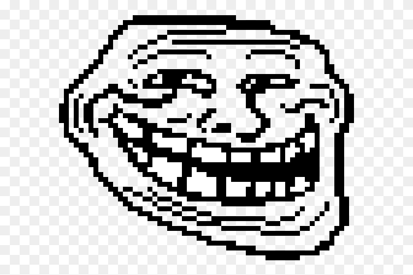 601x501 Trollface Troll Face Pixel, Text, Vehicle, Transportation HD PNG Download