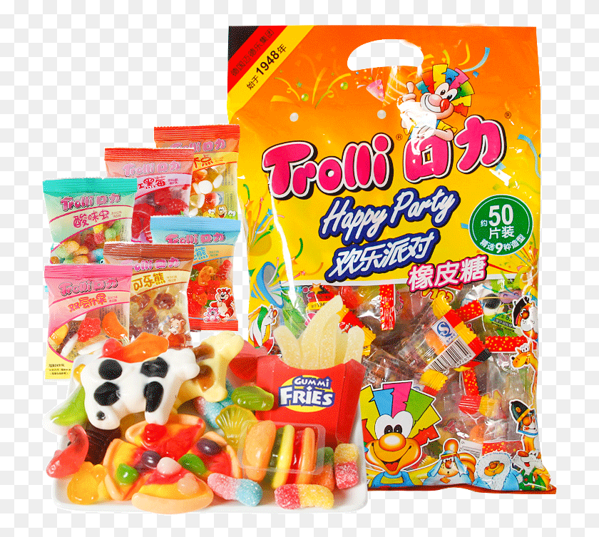 723x693 Trolli Hamburger Gum Candy Marshmallow 500gqq Sugar Trolli, Food, Snack, Sweets HD PNG Download