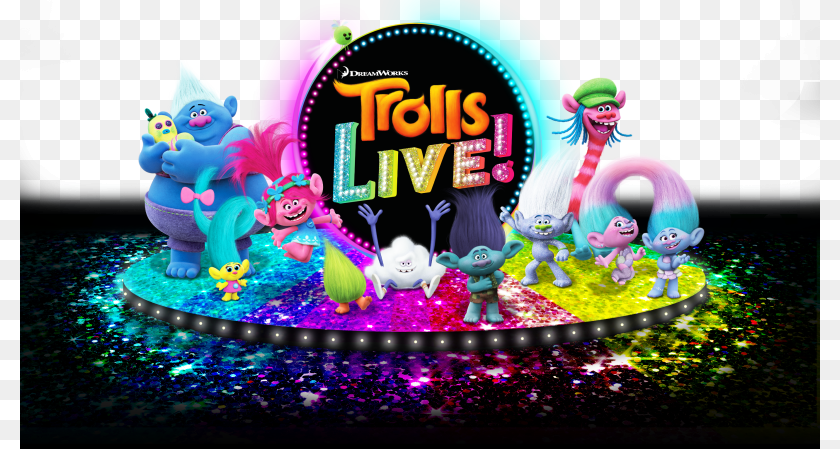 800x449 Trolls World Tour Movie, Birthday Cake, Cake, Cream, Dessert Sticker PNG