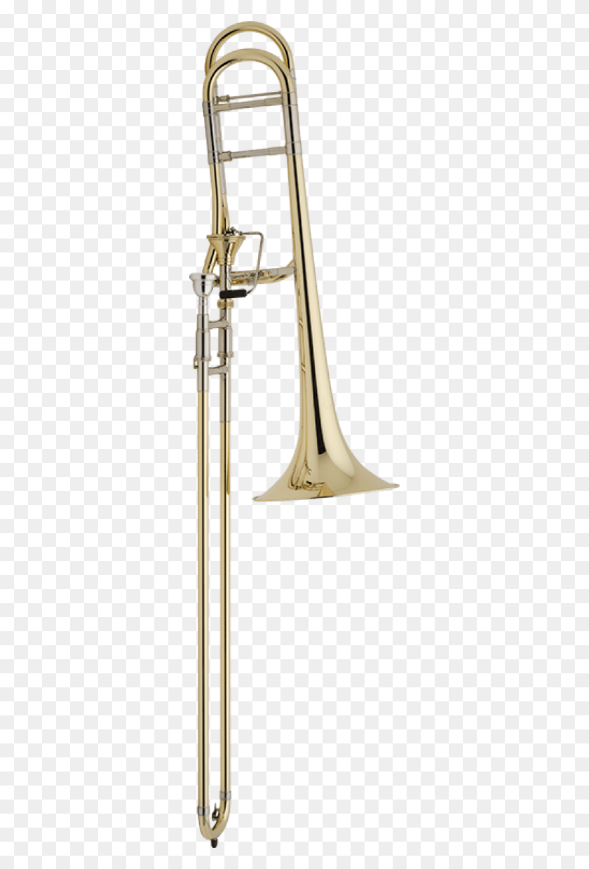 300x1179 Trombone, Musical Instrument, Brass Section, Horn HD PNG Download