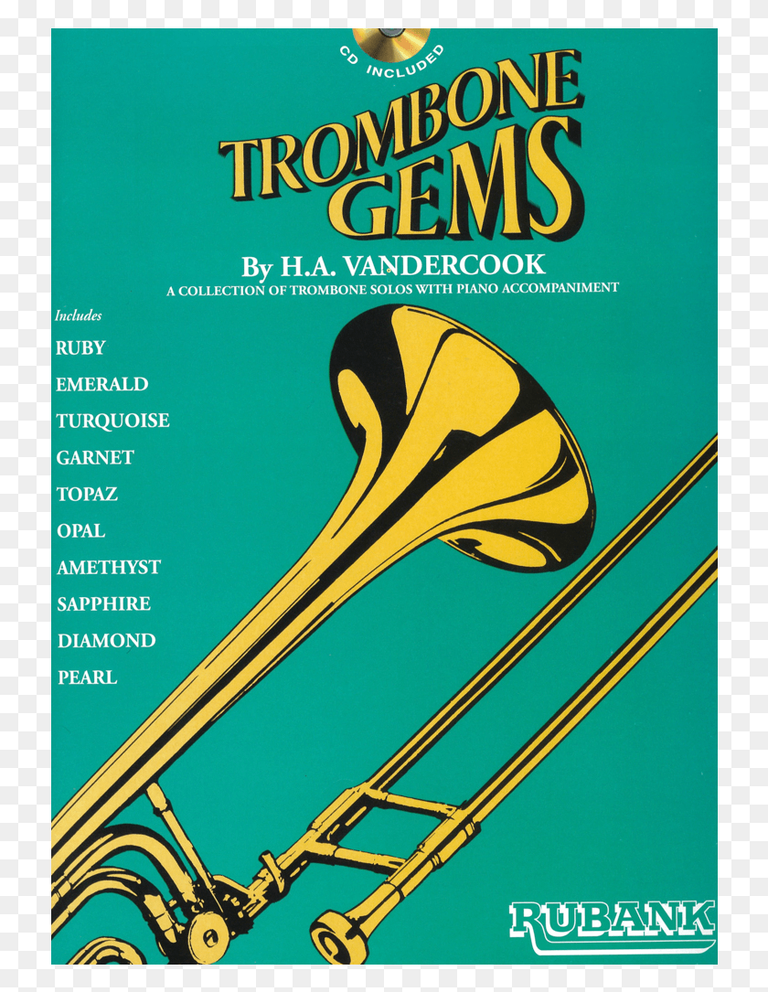 730x1025 Тромбон Тромбон Драгоценные Камни Вандеркук, Музыкальный Инструмент, Медная Секция, Валторна Hd Png Скачать