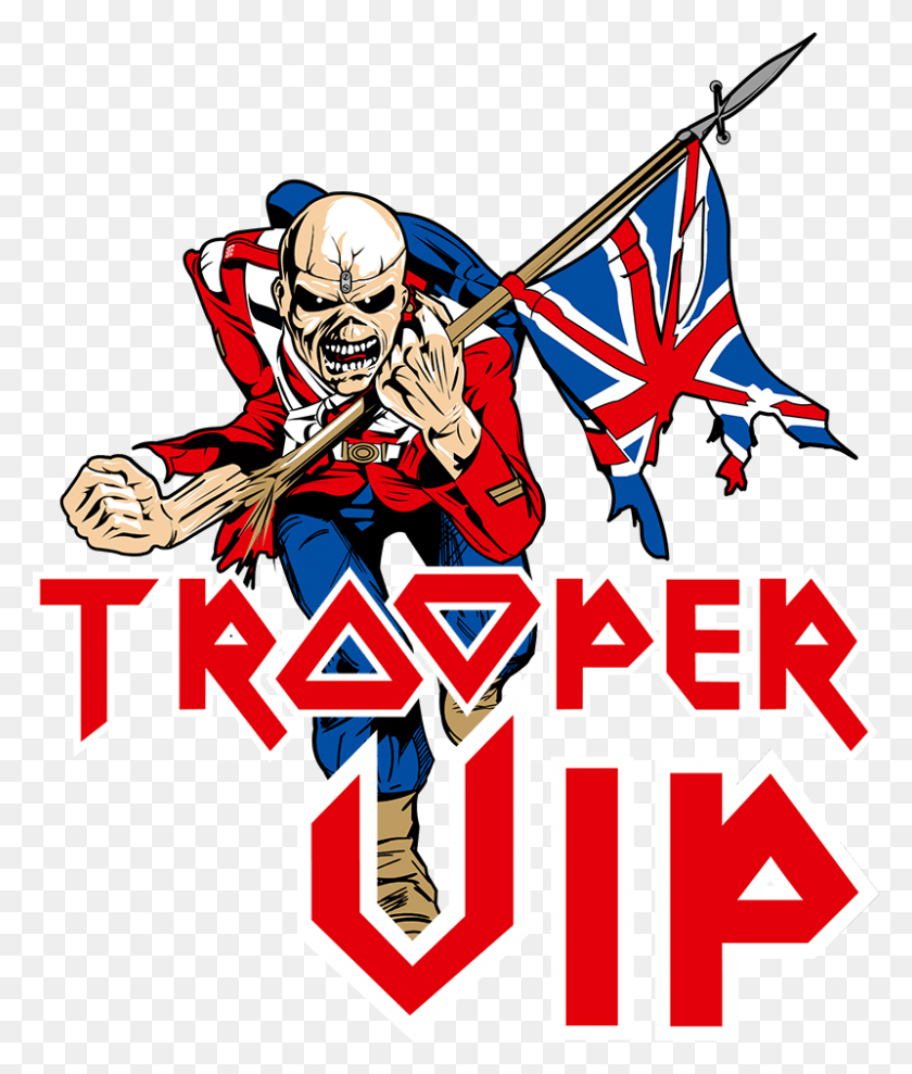 800x953 Trooper Vip Will Go Onsale To Iron Maiden Fan Club Beer, Helmet, Clothing, Apparel HD PNG Download
