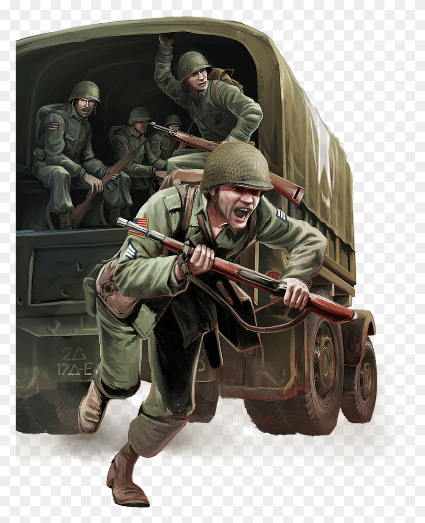 826x1031 Trooptransport Soldier, Person, Human, Military HD PNG Download