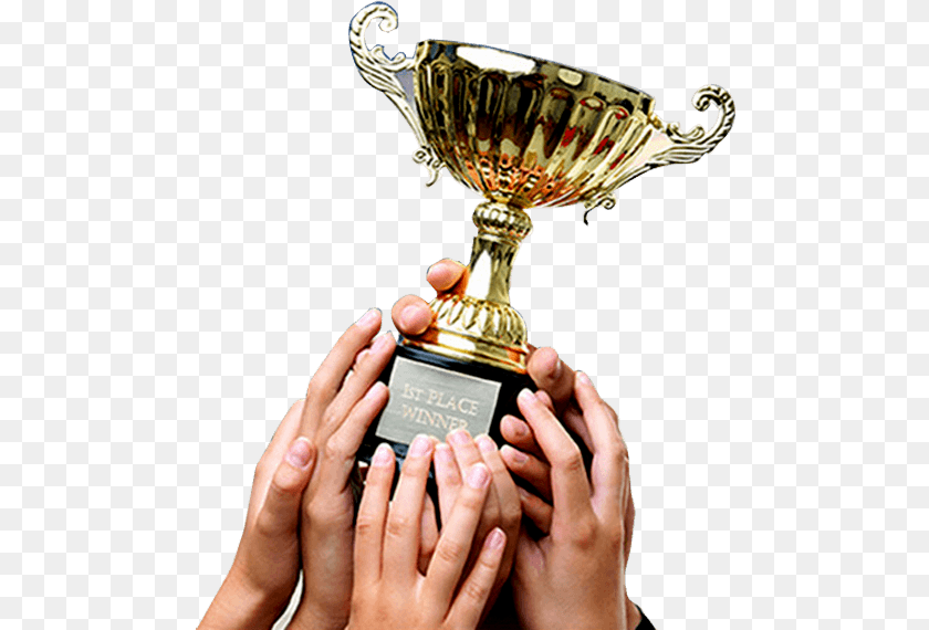 489x570 Trophy Trophy, Body Part, Finger, Hand, Person Clipart PNG