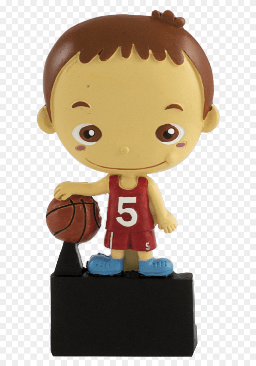 602x1141 Trophy Sport With Muneco Basketball Transparent Trophy Trophy, Toy, Plush, Doll HD PNG Download