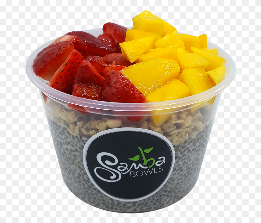 682x658 Tropical Chia Pudding Fruit Cup, Plant, Food, Dessert HD PNG Download