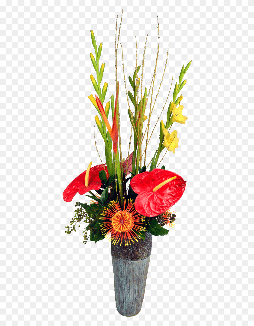 430x1018 Букет Тропических Побегов, Растение, Цветок, Цветение Hd Png Скачать