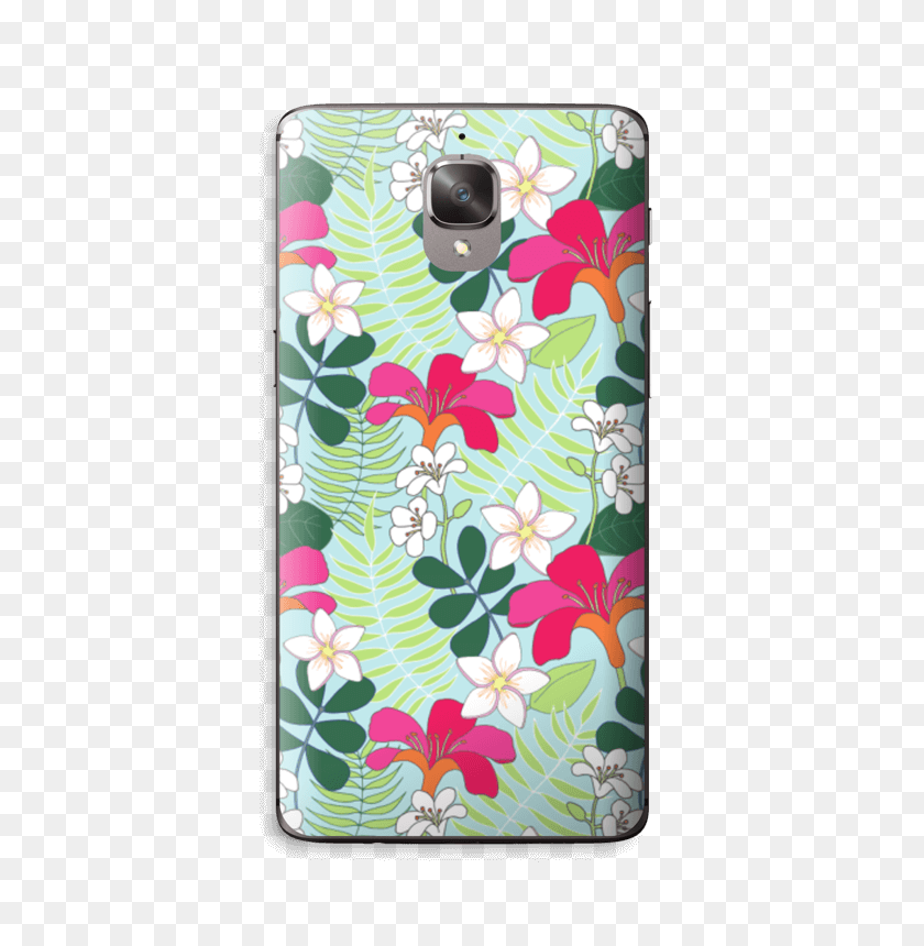 412x800 Tropical Flowers Mobile Phone Case, Graphics, Floral Design Descargar Hd Png