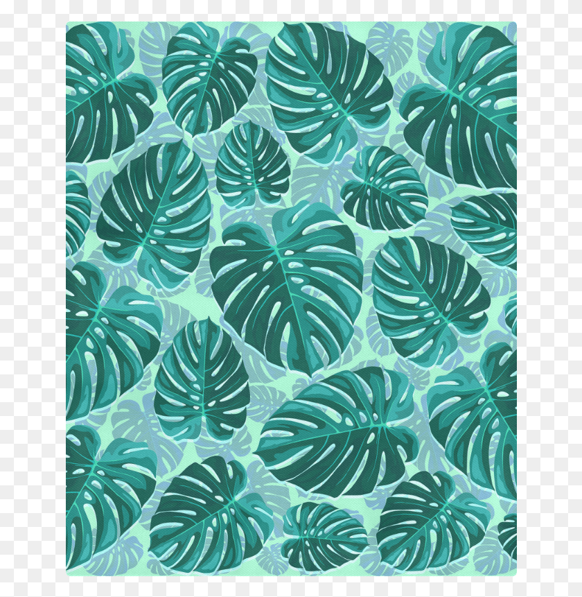 652x801 Tropical Leaf Monstera Plant Pattern Duvet Cover 86 Swiss Cheese Plant, Tree, Rug, Face HD PNG Download