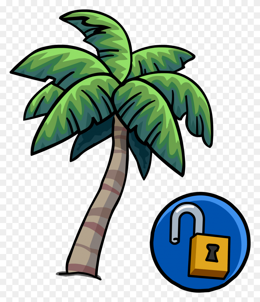 1537x1804 Tropical Palm Unlockable Icon Club Penguin Tropical Palm, Plant, Tree, Palm Tree HD PNG Download