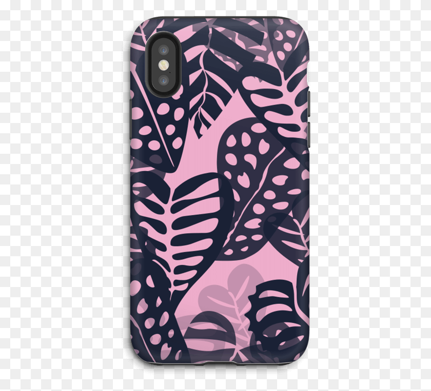 371x703 Tropical Plants Navy Mobile Phone Case, Rug, Texture, Pattern HD PNG Download