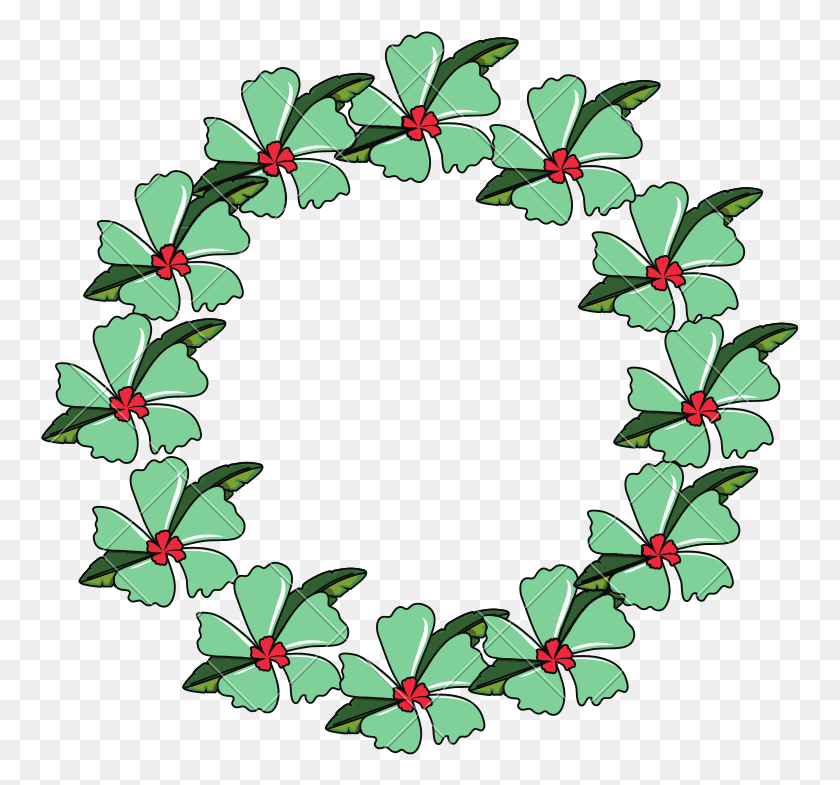759x725 Tropical Wreath, Graphics, Floral Design HD PNG Download