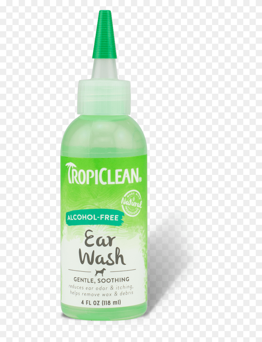 494x1035 Tropiclean Alcohol Free Ear Wash Plastic Bottle, Cosmetics, Aftershave, Milk HD PNG Download
