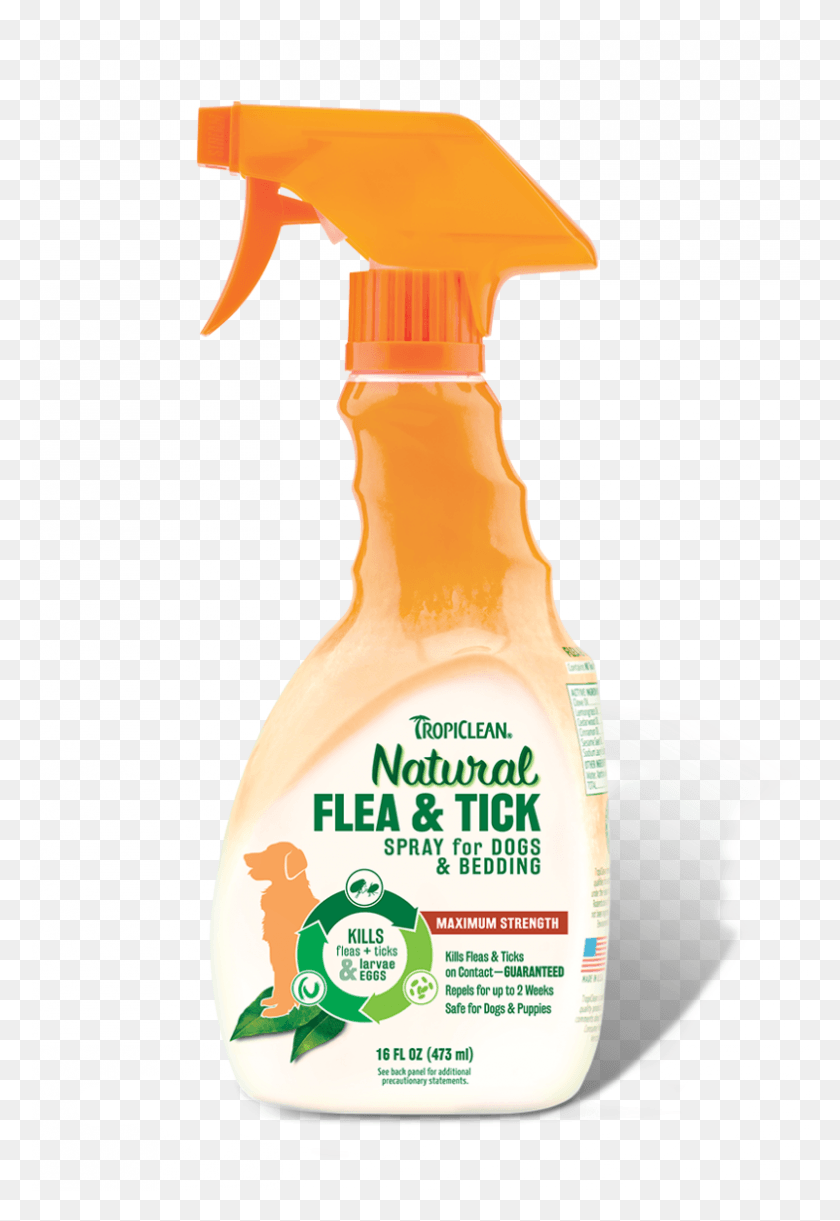 785x1169 Tropiclean Flea And Tick Spray, Label, Text, Tin HD PNG Download