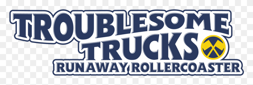 935x268 Troublesome Trucks Runaway Rollercoaster Logo Troublesome Trucks Drayton Manor, Word, Text, Label HD PNG Download