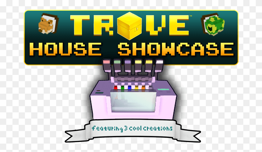 690x427 Descargar Png Trove House Showcase Trove Chinese Temple, Text, Arcade Game Machine Hd Png