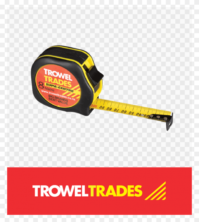 889x1000 Trowel Trades Tape Measure 8m X 25m Trowel Trades, Hammer, Tool, Plot HD PNG Download