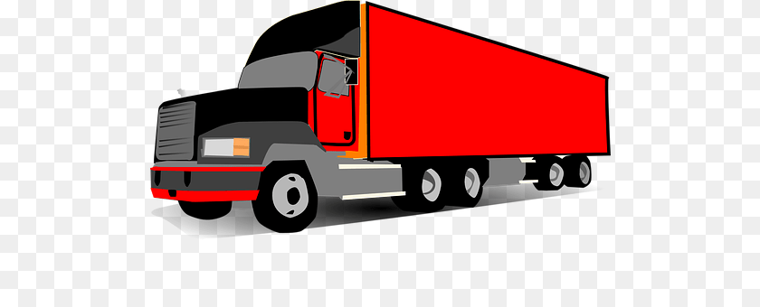 Truck Trailer Truck, Transportation, Vehicle, Moving Van Transparent PNG