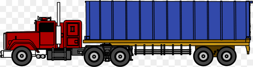 1706x457 Truck Clipart, Trailer Truck, Transportation, Vehicle, Machine Transparent PNG