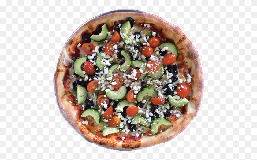 493x463 La Verdadera Bondad Griega De California Estilo Pizza, Alimentos, Planta, Pastel Hd Png